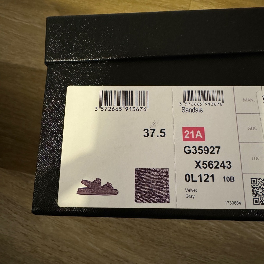 Chanel denim print dad sandals - Picture 7 of 7